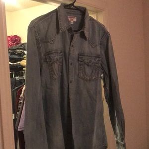 True Religion Long Sleeve Button Down